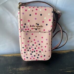 Kate Spade Pink Polka Dot Crossbody Bag